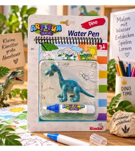 Libro da colorare Simba Art & Fun con penna ad acqua e personaggio di dinosauro **Articolo di seconda scelta - Testato e perfettamente funzionante** Colorato