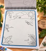 Libro da colorare Simba Art & Fun con penna ad acqua e personaggio di dinosauro **Articolo di seconda scelta - Testato e perfettamente funzionante** Colorato