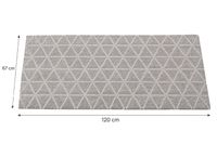 andiamo Sauberlaufmatte 67 x 120 cm Schutzfangmatte für den Haus **B-Ware – geprüft & funktionell einwandfrei** RR14021707_03 Grau
