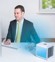 LIVINGTON Luftkühler Arctic Air mit Hydro-Chill-Technologie Verdunstungskühler 3 Geschwindigkeits- und Kühlstufen 10W **B-Ware – geprüft & funktionell einwandfrei** Weiß