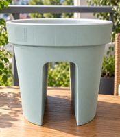 Jelenia Plast Balkongeländer Topf Balkon-Zubehör ca 40 x 26 x 24 cm **B-Ware – geprüft & funktionell einwandfrei** Grau / Weiß