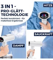 CLEANmaxx AeroTech 4000 Dampfbügler 3 in 1 Heiz-Bügelsohle, Dampf- & Ansaug-funktion **B-Ware – geprüft & funktionell einwandfrei** Weiß