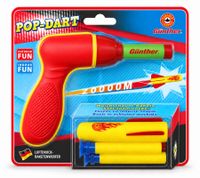 Set Lanciarazzi Günther Pop Darts incl. Lanciatore, Razzo in Schiuma Morbida & 2 Dardi in Schiuma **Prodotto di seconda scelta – testato & perfettamente funzionante** Multicolore