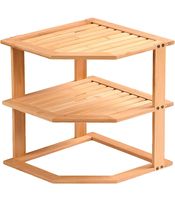 KESPER Küchen-Eckregal aus FSC®-zertifiziertem Bambus ca. 25 x 25 x 27 cm  **B-Ware – geprüft & funktionell einwandfrei** Braun