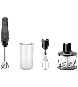 BRAUN MultiQuick 3 MQ 3135 Stabmixer mit SPLASHControl Technologie Inklusive 600-ml-Mix- und Messbecher Pürierstab 900 W **B-Ware – geprüft** Schwarz