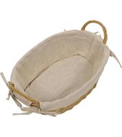 Praktischer KESPER Brotkorb mit herausnehmbarem Stoffeinsatz Frühstückskorb 30 × 20 × 9 cm **B-Ware – geprüft** Braun
