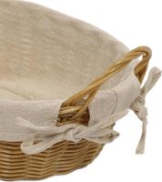 Praktischer KESPER Brotkorb mit herausnehmbarem Stoffeinsatz Frühstückskorb 30 × 20 × 9 cm **B-Ware – geprüft** Braun