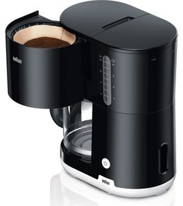 BRAUN PurShine KF101AI Kaffeemaschine - Filterkaffeemaschine mit Glaskanne für bis zu 10 Tassen,1000 Watt **B-Ware** Schwarz