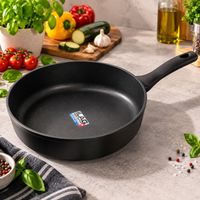 Padella forgiata in alluminio Ø 28 cm con rivestimento antiaderente ILAG Ultimate HL di alta qualità **B-Stock** Nera