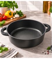 Padella da portata Ø 28 cm in alluminio forgiato con rivestimento antiaderente ILAG Premium **B-stock - controllato** Nero