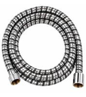 Moderner Brauseschlauch 2 m Duschschlauch mit 12,7 mm (½ Zoll) Standardanschluss B-Ware – geprüft Silber/Dunkelgrau