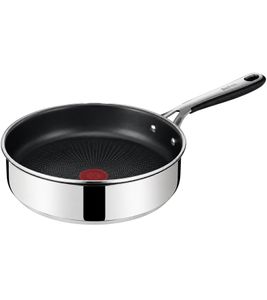 Tefal Schmorpfanne von Jamie Oliver Sautépfanne mit Thermo-Signal®-Technologie Durchmesser 25cm **B-Ware – geprüft** Silber