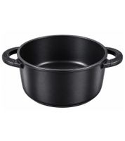 Ø 28cm Geschmiedeter Kochtopf aus Aluminium mit Antihaftbeschichtung **B-Ware – geprüft** Schwarz