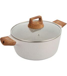 Ø20cm BERGNER Naturally Kochtopf mit hochwertiger Marble+ Antihaftbeschichtung **B-Ware – geprüft** Grau