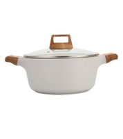 Ø20cm BERGNER Naturally Kochtopf mit hochwertiger Marble+ Antihaftbeschichtung **B-Ware – geprüft** Grau
