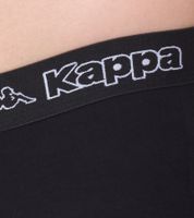 Lot de 6 boxers Kappa pour homme, noir et violet, avec logo et inscription de la marque