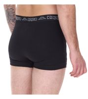 Lot de 6 boxers Kappa pour homme, noir et violet, avec logo et inscription de la marque