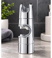 Universalhalter für Handbrausen passend für Duschstangen mit einem Durchmesser von ca. Ø 18–25 mm **B-Ware – geprüft** Silber