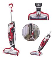 Bissell CrossWave Essential 3-in-1 Nass- und Trockensauger / Bodenreiniger mit zwei-Tank-Technologie Staubsauger Inkl. 236 ml Multi-Surface Reinigungslösung 560 W **B-Ware – geprüft** Weiß/Rot