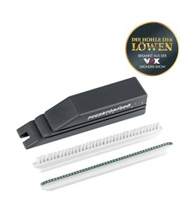 3-teiliges FUGENTORPEDO Fugenreinigungs-System mit 2 auswechselbaren Einsätzen Bad-Zubehör **B-Ware – geprüft** Grau/Weiß
