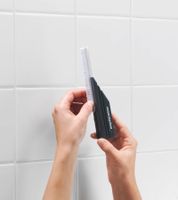 3-teiliges FUGENTORPEDO Fugenreinigungs-System mit 2 auswechselbaren Einsätzen Bad-Zubehör **B-Ware – geprüft** Grau/Weiß