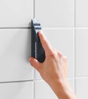 3-teiliges FUGENTORPEDO Fugenreinigungs-System mit 2 auswechselbaren Einsätzen Bad-Zubehör **B-Ware – geprüft** Grau/Weiß