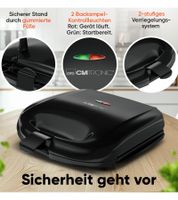 CLATRONIC ST 3814 Sandwich Toaster with Non-Stick Coating – 220–240 V, 680–820 W **B-Stock – Tested** – Black
