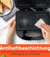 CLATRONIC ST 3814 Sandwich Toaster with Non-Stick Coating – 220–240 V, 680–820 W **B-Stock – Tested** – Black