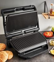 Tefal OptiGrill+ XL Contact Grill with Automatic Grilling Programs & Recipe Book **B-Stock – Inspected** GC 7228 Black