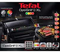 Tefal OptiGrill+ XL Contact Grill with Automatic Grilling Programs & Recipe Book **B-Stock – Inspected** GC 7228 Black
