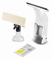 KÄRCHER KWI 1 Plus Fenstersauger Akku-Fenstersauger kabellos Kein Tropfen, keine Schlieren - Ladegerät und Fensterreiniger-Konzentrat nicht vorhanden **B-Ware – geprüft** Weiß