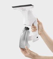 KÄRCHER KWI 1 Plus Fenstersauger Akku-Fenstersauger kabellos Kein Tropfen, keine Schlieren - Ladegerät und Fensterreiniger-Konzentrat nicht vorhanden **B-Ware – geprüft** Weiß