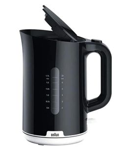 Braun WH 1100.BK Kettle – 4-Way Safety System with Rapid Boil System – 2200 W, 1.7 L – **B-Stock – Tested** – Black