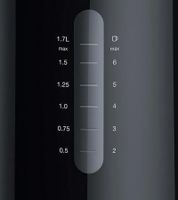 Braun WH 1100.BK Kettle – 4-Way Safety System with Rapid Boil System – 2200 W, 1.7 L – **B-Stock – Tested** – Black