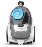 PHILIPS 2000 Series XB2122/09 beutelloser Bodenstaubsauger mit PowerCyclone 4, 850W, 1,3L & 8,8m Aktionsradius **B-Ware – geprüft** in Arktisweiß/Himmelblau