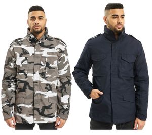 Classic Build Your Brand M65 Men's US Field Jacket with separate inner jacket (B3108) in Grey/Black/White or Navy Blue