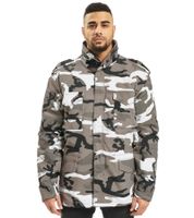 Classic Build Your Brand M65 Men's US Field Jacket with separate inner jacket (B3108) in Grey/Black/White or Navy Blue