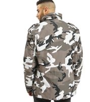 Classic Build Your Brand M65 Men's US Field Jacket with separate inner jacket (B3108) in Grey/Black/White or Navy Blue