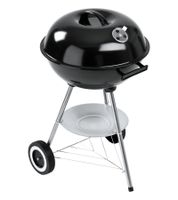 Barbacoa de carbón tipo kettle LANDMANN CG-I-415 con tapa, regulador de ventilación y ruedas Ø41cm **Producto de segunda selección – probado** en Negro