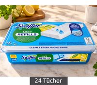 Swiffer MAXI PACK - 24 lingettes humides pour sols avec des milliers de fibres anti-déversement **Produit de seconde main - Vérifié** Recharges humides blanches