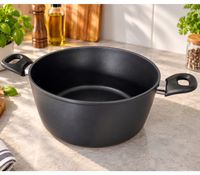 Casserole en aluminium forgé de 28 cm de diamètre avec revêtement antiadhésif **Produit de seconde main – Vérifié** Noir