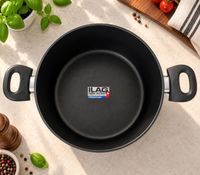 Casserole en aluminium forgé de 28 cm de diamètre avec revêtement antiadhésif **Produit de seconde main – Vérifié** Noir
