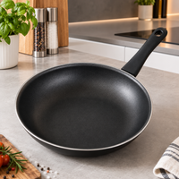Poêle Vitrinor émaillée 24 cm de diamètre, compatible toutes plaques de cuisson, revêtement antiadhésif, fabriquée en Espagne **Reproduit de seconde main – Contrôlé** Gris foncé