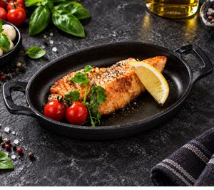 Mini poêle-gril Kitease en fonte 18 x 12cm, conserve la chaleur & passe au four jusqu’à 250°C Produit de second choix – testé en Noir