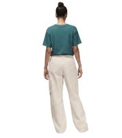 modische NIKE Damen Cargo-Hose Alltags-Hose Baumwoll-Hose in Hellgrau und Beige