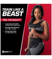 4er Pack BEASTGEAR Elite Premium-Aluminium-Springseil 3m Speed-Fitness-Springseil oder 2,8m Speed-Fitness-Springseil aus Stahl Fitness Boxen, MMA, HIIT, Krafttraining und Double Unders Schwarz oder Schwarz/Rot