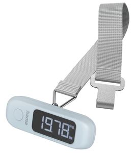 Hama electronic luggage scale for suitcases & travel luggage – max. 50 kg, battery included **B-stock – inspected** (Blue/Grey)