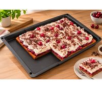 Plaque de cuisson extensible Zenker avec revêtement antiadhésif, compatible avec tous les fours standards **Produit de seconde main – Contrôlé** Noir