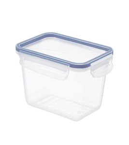 Rotho CLIC & LOCK Kühlschrankorganizer 1 Liter Stapelbare Frischebox mit Deckel 16,1 × 12 × 11,3 cm 7636311 Transparent/Weiß