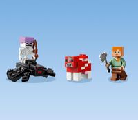 LEGO Minecraft Das Pilzhaus (The Mushroom House) 21179 Set mit 3 Minecraft Mini-Figuren, 272 Teile Bunt